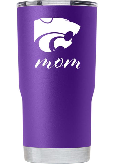 Purple K-State Wildcats 20oz Mom Stainless Steel Tumbler