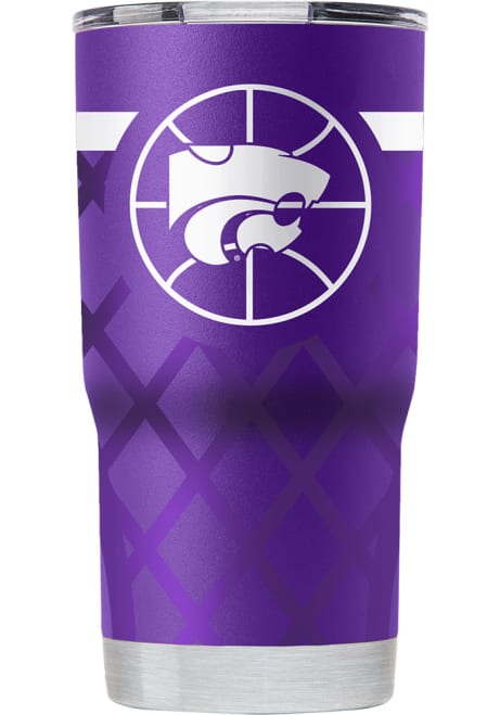 Purple K-State Wildcats 20oz Team Logo Stainless Steel Tumbler