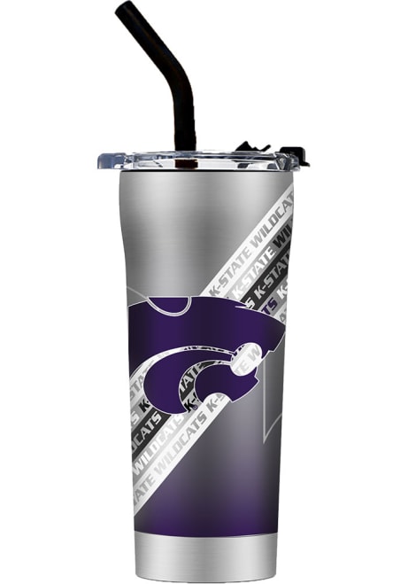 K-State Wildcats Straw Stainless Steel Tumbler