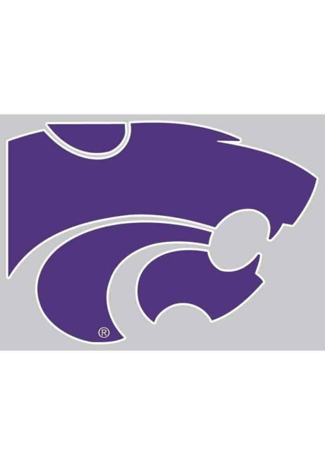 K-State Wildcats Purple  4x5 Logo Decal