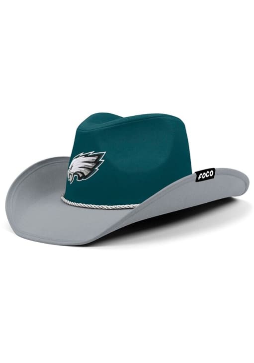 Forever Collectibles Philadelphia Eagles Kelly Green Two-Tone Cowboy Hat Mens Cowboy Hat