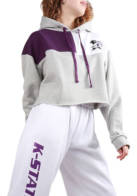 Womens K-State Wildcats White Hype and Vice Classic Sweatpants
