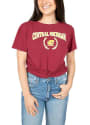Central Michigan Chippewas Womens Checkmate T-Shirt - Maroon