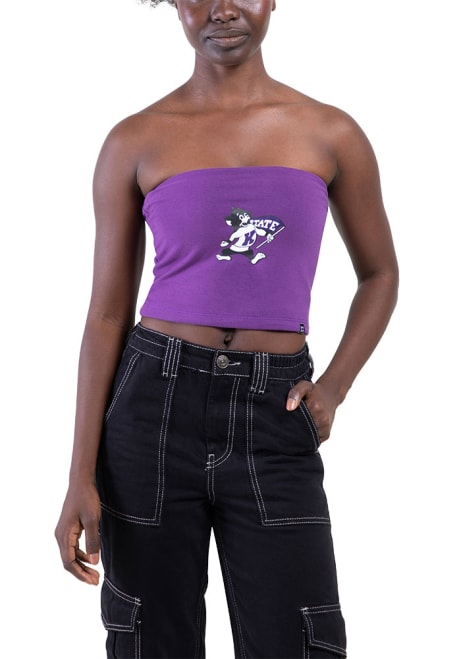 Womens K-State Wildcats Purple Hype and Vice Tube Top Tank Top