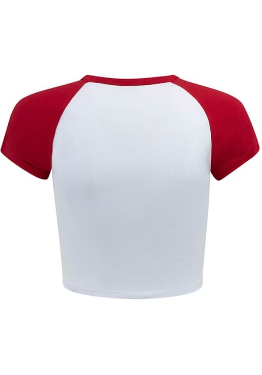 Hype and Vice Oklahoma Sooners Womens Cardinal Homerun Short Sleeve T-Shirt