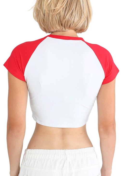 Hype and Vice Nebraska Cornhuskers Womens White Homerun Raglan Short Sleeve T-Shirt