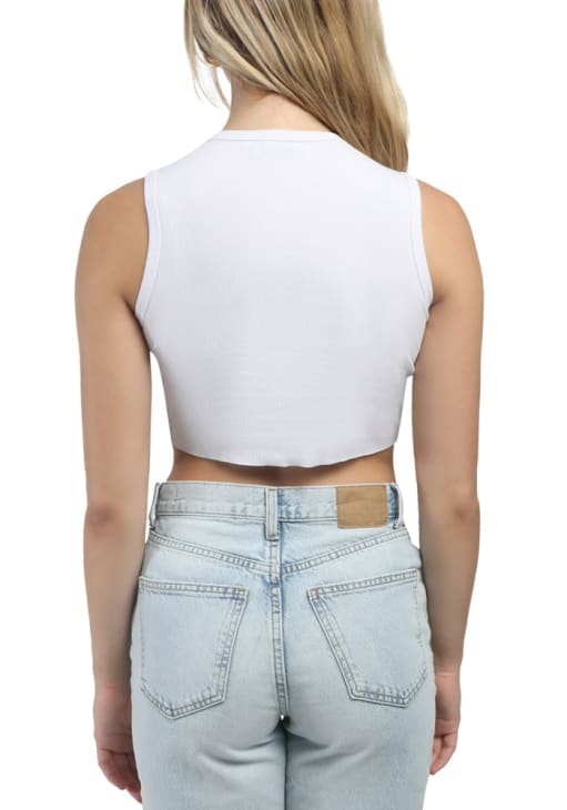 Hype and Vice Nebraska Cornhuskers Womens White Cut Off Tank Top