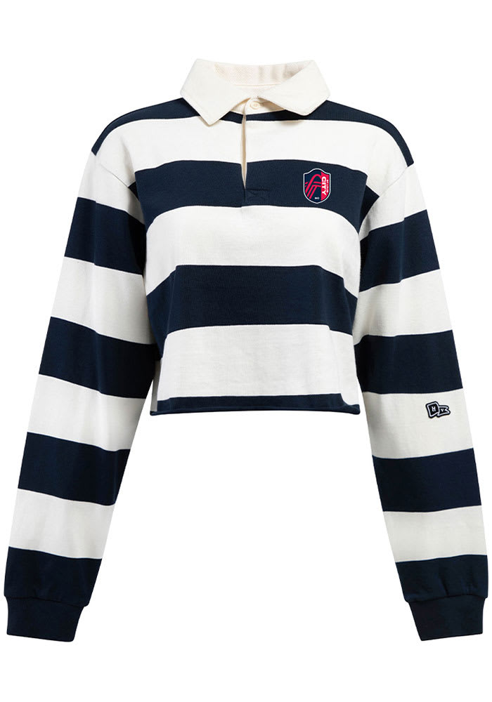 BAPE® X MOUSSY STRIPED RUGBY L/S SHIRT MOUSSY BAPE STRIPED RUGBY L