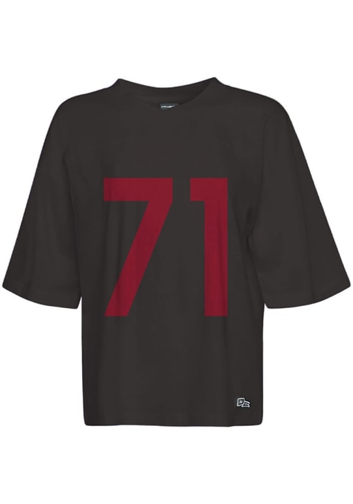 Hype and Vice Arkansas Razorbacks Womens Black Oversized Short Sleeve T-Shirt