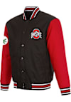 Main image for Mens Black Ohio State Buckeyes Poly Twill Medium Weight Jacket