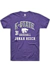 Main image for Jonah Reich Rally Mens Purple K-State Wildcats NIL Arch Logo Player T Shirt