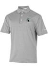 Main image for Mens Michigan State Spartans Grey Columbia Sand Tee Short Sleeve Polo Shirt