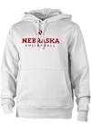 Main image for Mens Nebraska Cornhuskers White Adidas Fleece Volleyball Hooded Sweatshirt