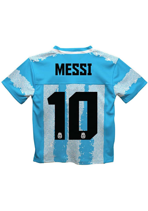 Lionel Messi Argentina National Team Mens LIGHT BLUE Painted