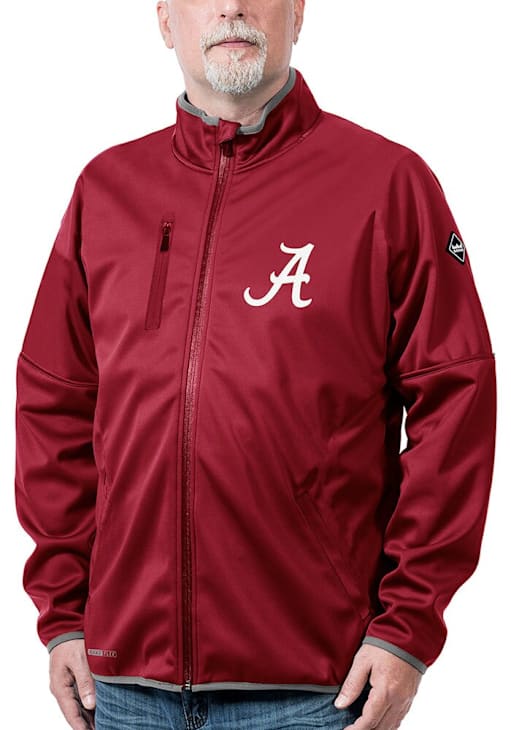 Alabama Crimson Tide Mens FC Softshell Red Medium Weight Jacket