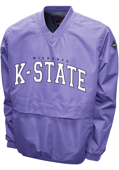 Mens Lavender K-State Wildcats Members Windshell Pullover Jackets