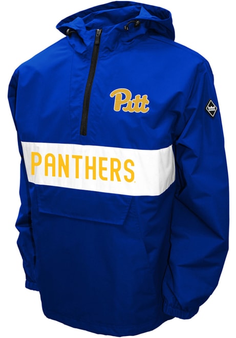 Mens Blue Pitt Panthers Alpha Anorak Light Weight Jacket