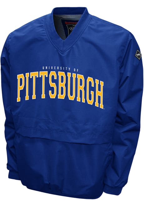 Mens Blue Pitt Panthers Members Windshell Pullover Jackets