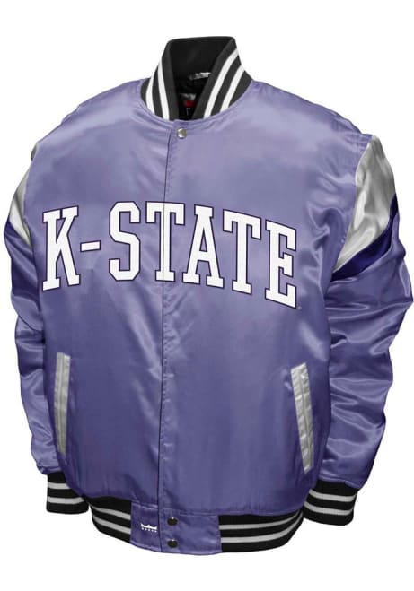 Mens Lavender K-State Wildcats Power Satin Heavyweight Jacket