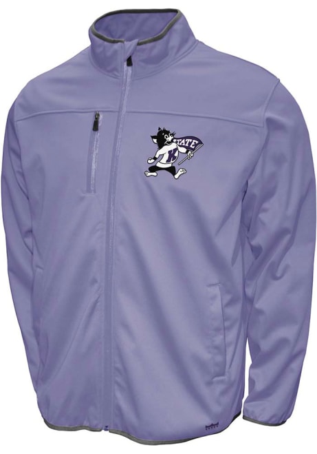 Mens Lavender K-State Wildcats FC Softshell Medium Weight Jacket