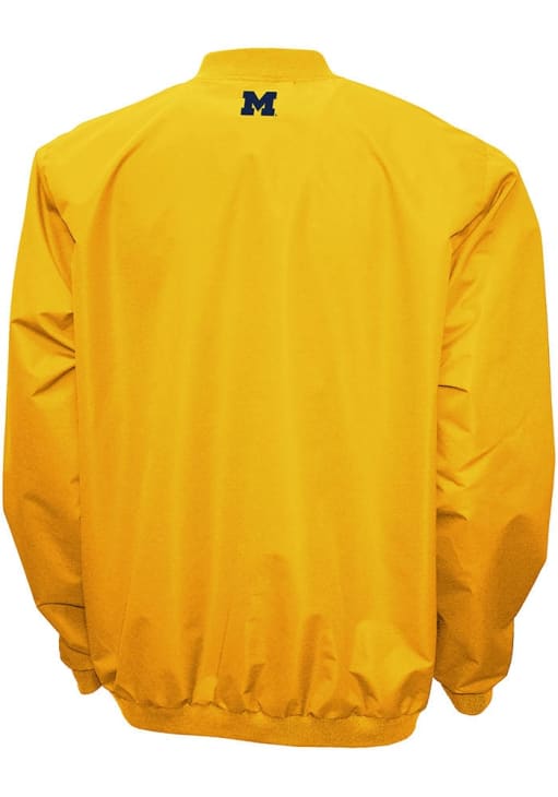 Michigan Wolverines Mens Gold Members Windshell Pullover Jackets