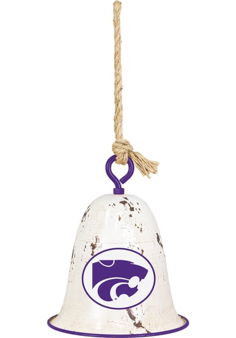 Purple K-State Wildcats Distressed Hanging Sign