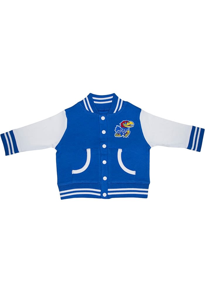 Kansas Jayhawks Baby ROYAL Varsity Light Jacket - 35010040