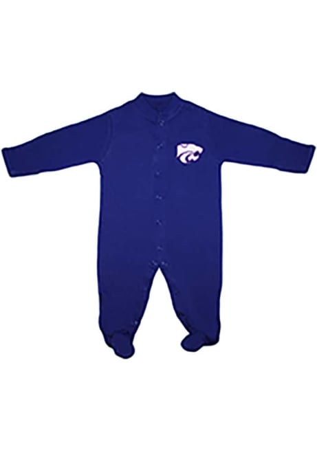 Baby Purple K-State Wildcats Footed Loungewear One Piece Pajamas