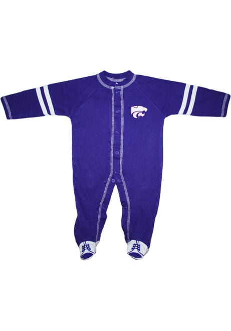 Baby Purple K-State Wildcats Sports Shoe Loungewear One Piece Pajamas