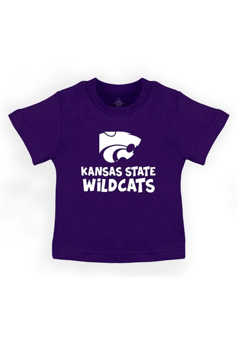 Infant Purple K-State Wildcats Playful Short Sleeve T-Shirt