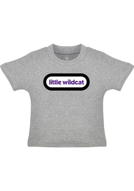 Toddler Grey K-State Wildcats Little Wildcat Short Sleeve T-Shirt