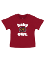 Temple Owls Infant Baby Mascot T-Shirt - Red
