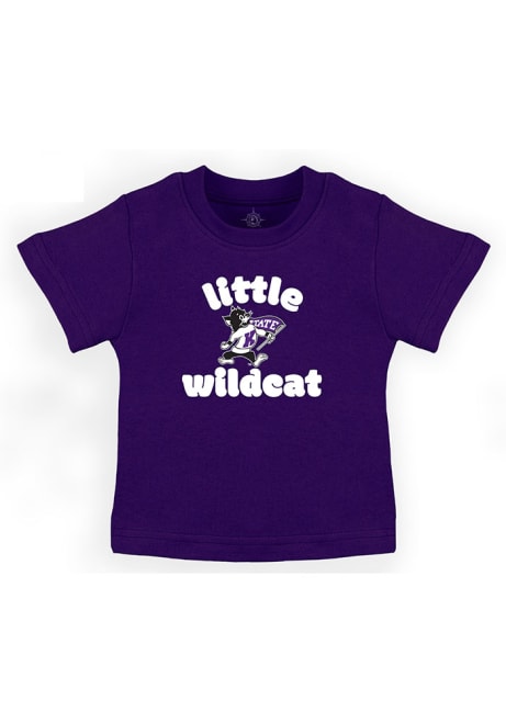 Infant Purple K-State Wildcats Little Mascot Short Sleeve T-Shirt