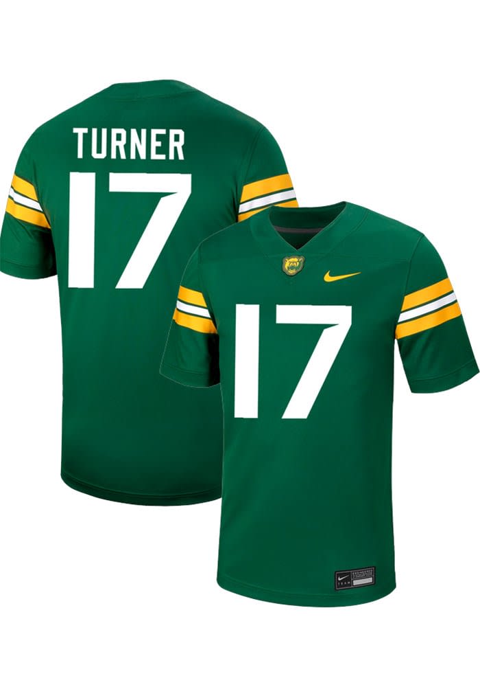 【L】NIKE ベイラー BAYLOR BEARS GAME アメフト ジャージ Brody Wilhelm Baylor Bears GREEN NIL Game Jersey - 8952642