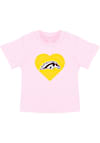 Main image for Toddler Girls Pink Western Michigan Broncos Heart Short Sleeve T-Shirt