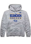 Main image for Adi Bianchin Rally Youth Grey Pitt Panthers NIL Stacked Box Long Sleeve Player Hoodie