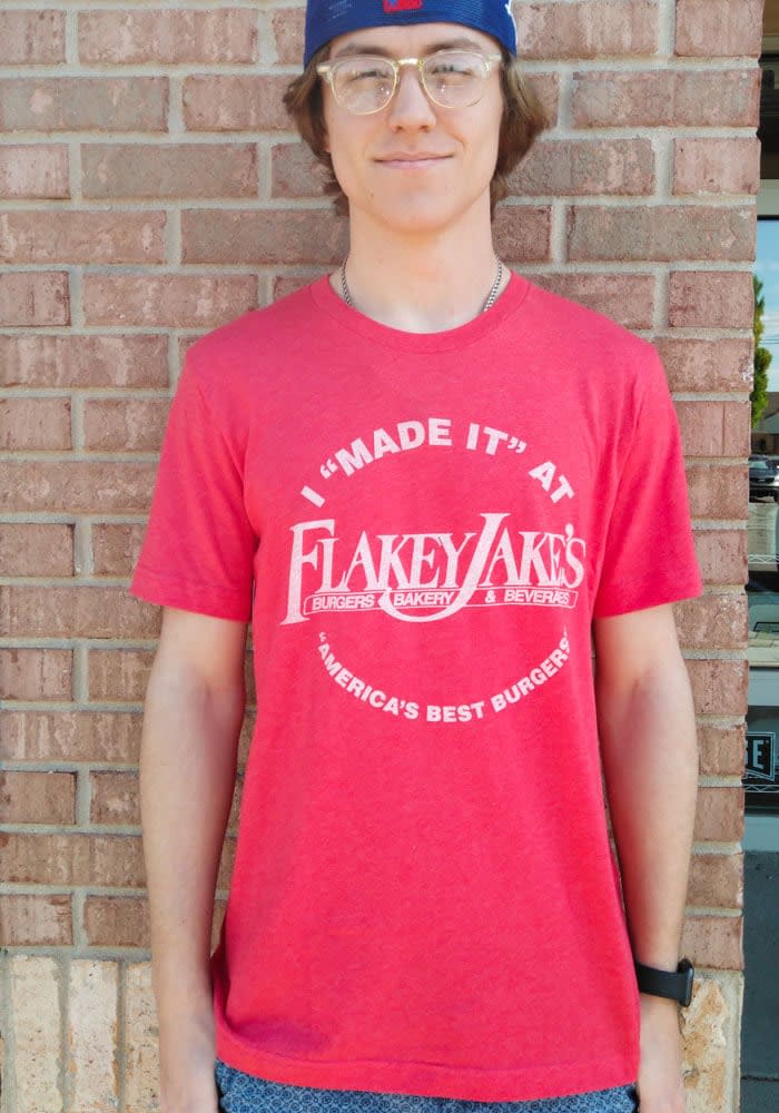 Indianapolis Red Flakey Jakes Short Sleeve Fashion T Shirt