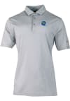 Main image for Mens Pitt Panthers Grey Columbia Vault Heat Seal Double Hit Short Sleeve Polo Shirt
