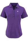 Main image for Womens K-State Wildcats Purple Cutter and Buck Forge Eco Polo Short Sleeve Polo Shirt