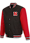Main image for Mens Black Nebraska Cornhuskers Poly Twill Medium Weight Jacket