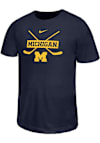 Main image for Youth Michigan Wolverines Navy Blue Nike Hockey Sticks Short Sleeve T-Shirt