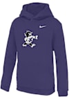 Main image for Youth K-State Wildcats Purple Nike Varsity Willie Football Long Sleeve Hooded Sweatshirt