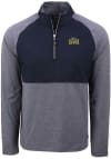 Main image for Mens Drexel Dragons Navy Blue Cutter and Buck Adapt Eco Hybrid Qtr Zip Pullover