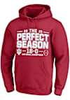 Main image for Mens Red Indiana Hoosiers 2025 College Football National Champions Perfect Season Big and Tall Hoo..