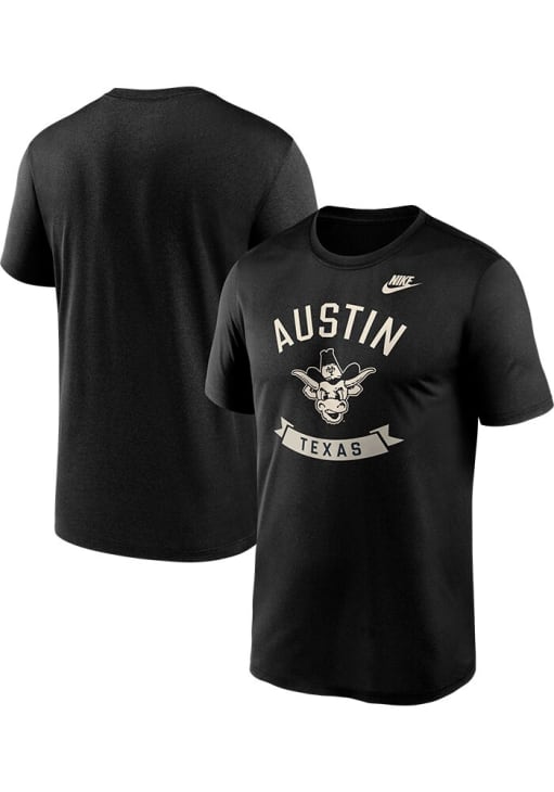 Nike Texas Longhorns Black Performance Short Sleeve T Shirt