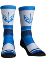 St Louis Battlehawks XFL 2020 Heather Stripe Crew Socks - Blue