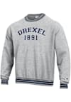Main image for Mens Drexel Dragons Navy Blue Champion Ribbed Reverse Weave Crew Sweatshirt