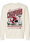 Main image for Mens Indiana Hoosiers Ivory Something Inked 2026 Peach Bowl Champions Trophy Crew Sweatshirt