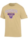 Main image for Washington Huskies Gold Champion Pill Alumni Jersey Short Sleeve T Shirt