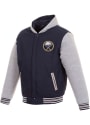 Buffalo Sabres Reversible Hooded Heavyweight Jacket - Navy Blue